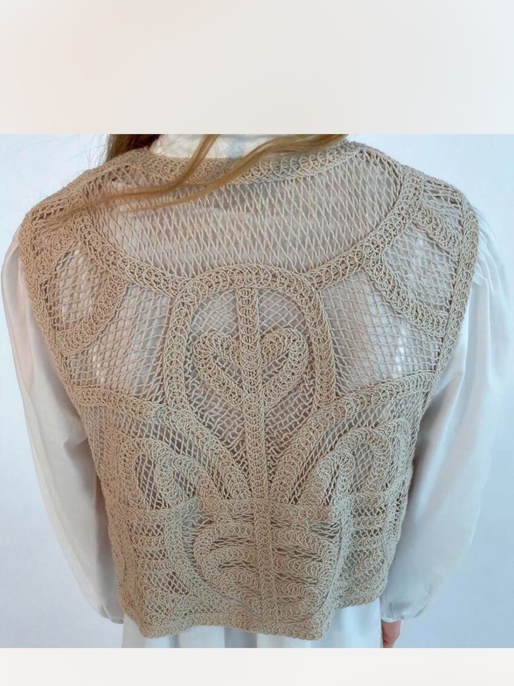 Zara Dress with Crochet Vest - Picture 3 of 7